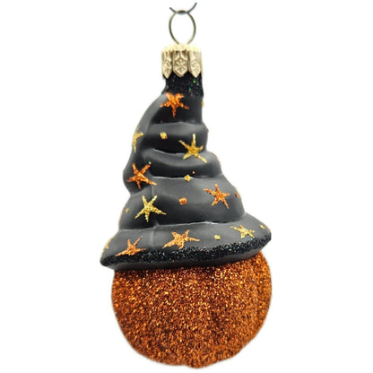 Patricia Breen Halloween Bewitched Pumpkin Orange Black Stars Christmas Ornament