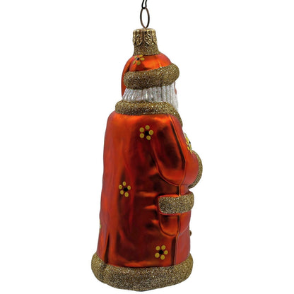 Patricia Breen Trustee Garden Santa Claus Daisies Spring Christmas Tree Ornament