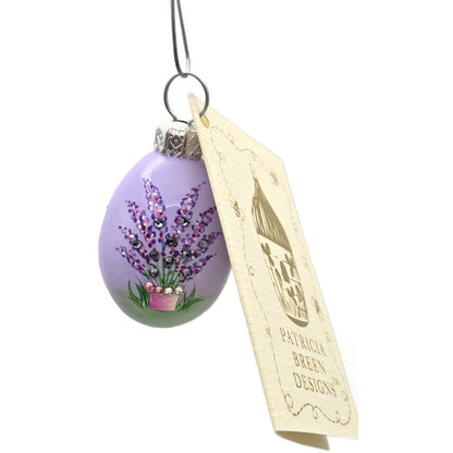 Patricia Breen Miniature Egg Surprise Provencal Bunny Purple Easter Ornament