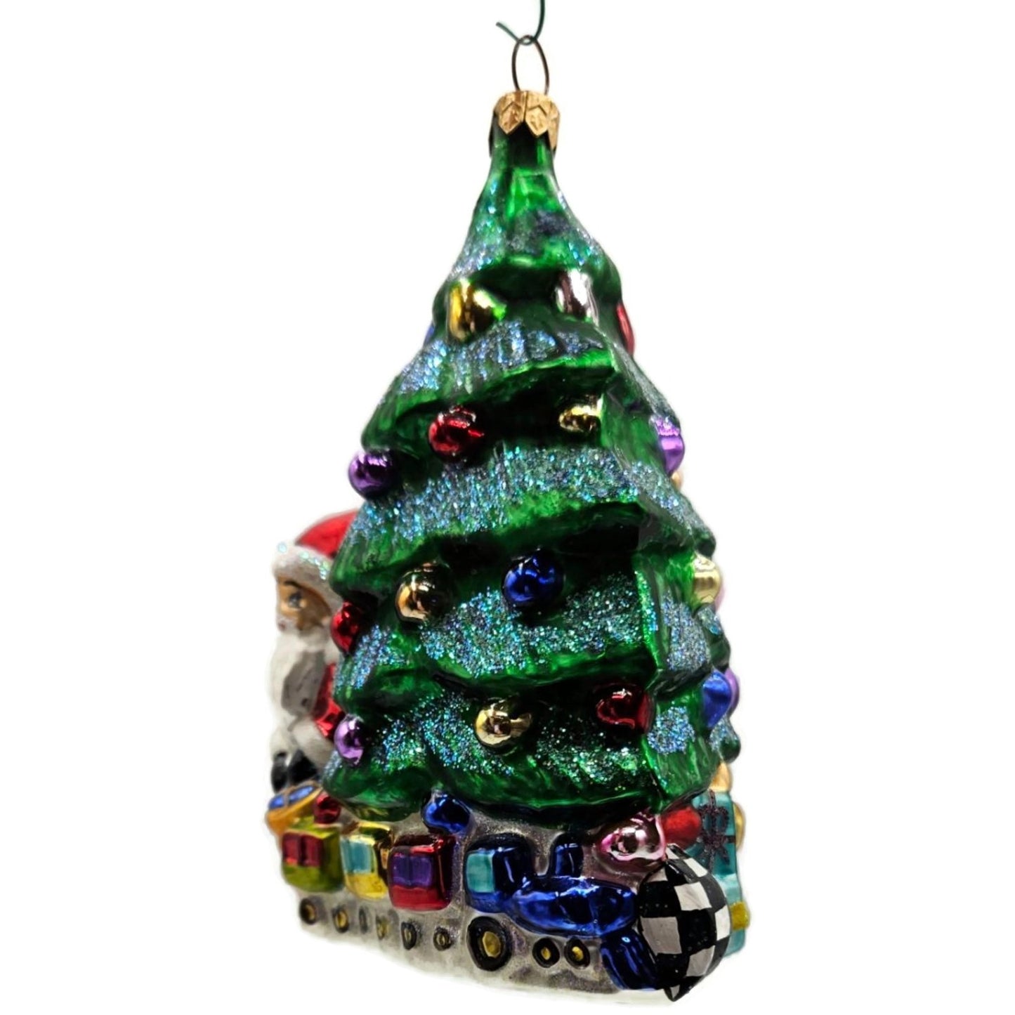 Christopher Radko Last Stop Santa Claus Toy Train Christmas Tree Ornament