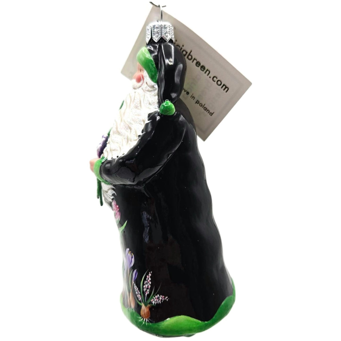 Patricia Breen Celebration Of Love Santa Spring Flowers Christmas Ornament 5457