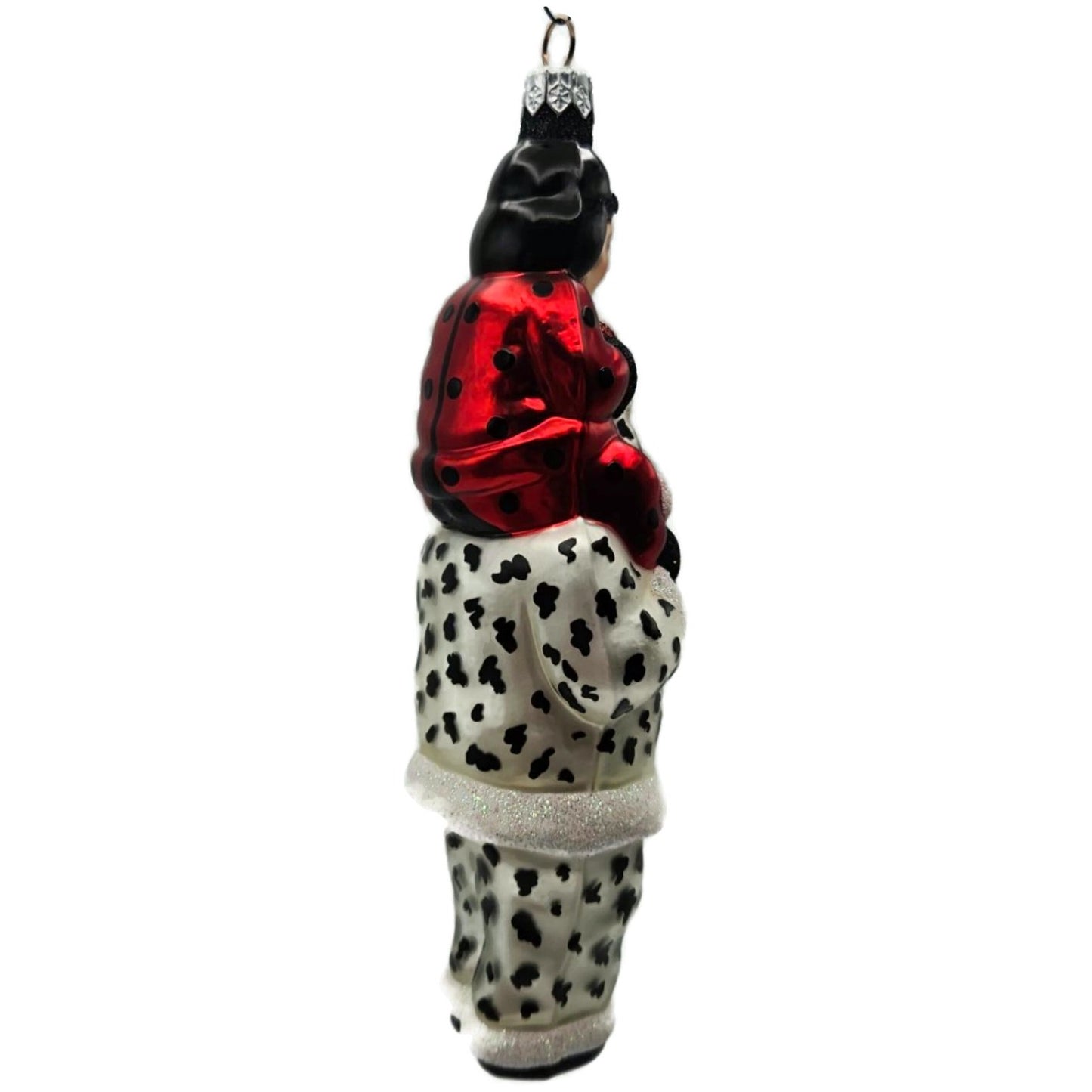 Patricia Breen Carry Me Santa Dalmatian Ladybug Glass Halloween Ornament 9803