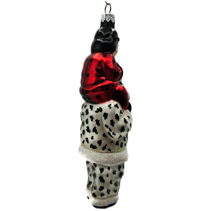 Patricia Breen Carry Me Santa Dalmatian Ladybug Glass Halloween Ornament 9803