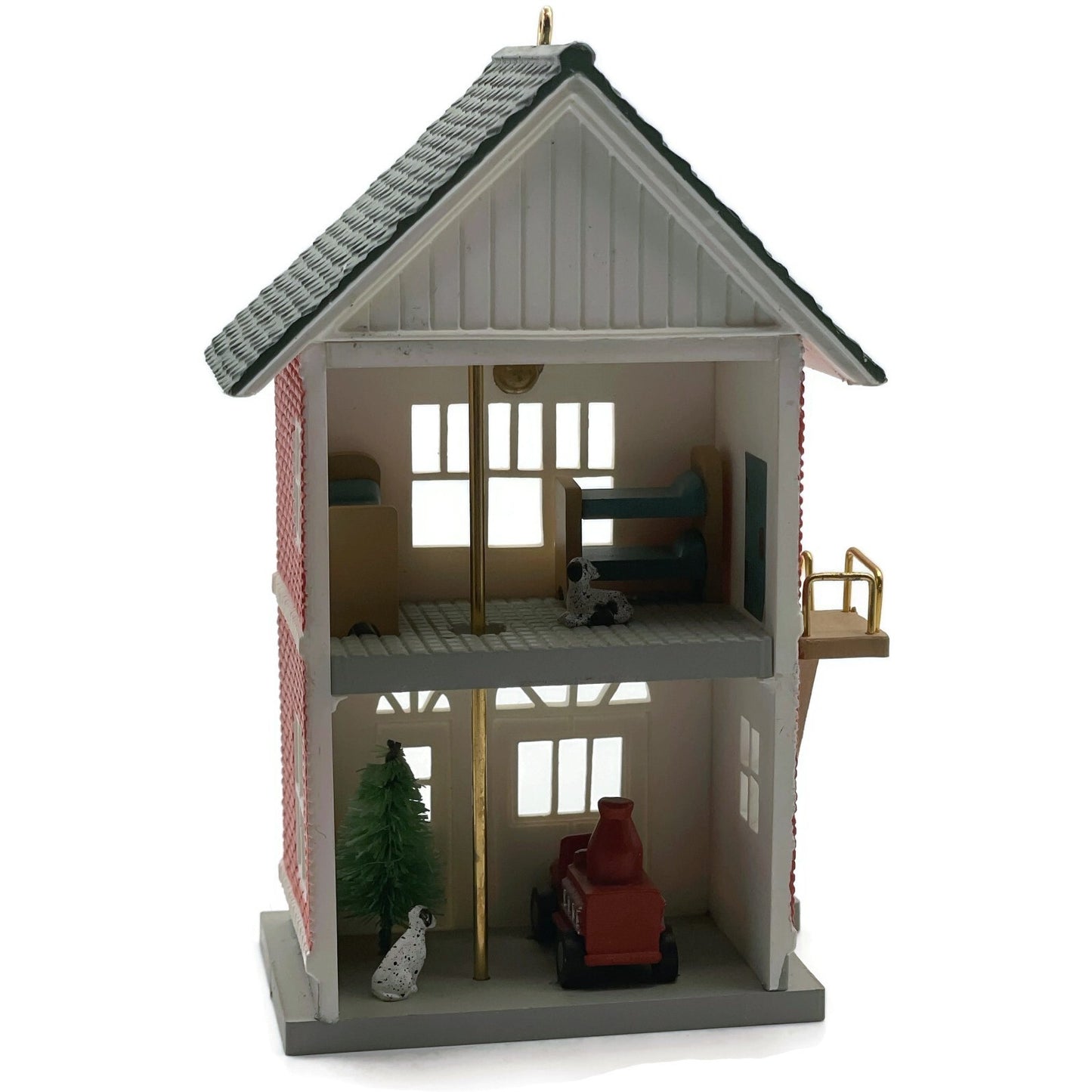 Hallmark Ornament Fire Station 1991 Nostalgic Christmas Village Tree Keepsake