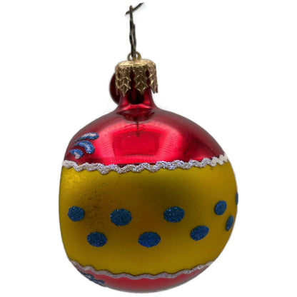 Christopher Radko Fantasia Kensington Glow Reflector Ball Christmas Ornament