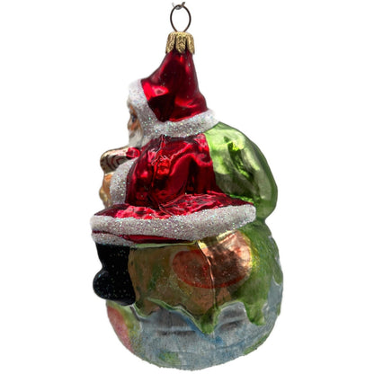 Christopher Radko 1995 On Top of the World Santa Claus Christmas Ornament 95-SP6