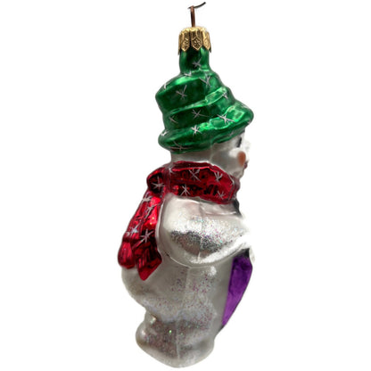 Christopher Radko Frosty Weather Snowman Christmas Tree Ornament 96-SP-14