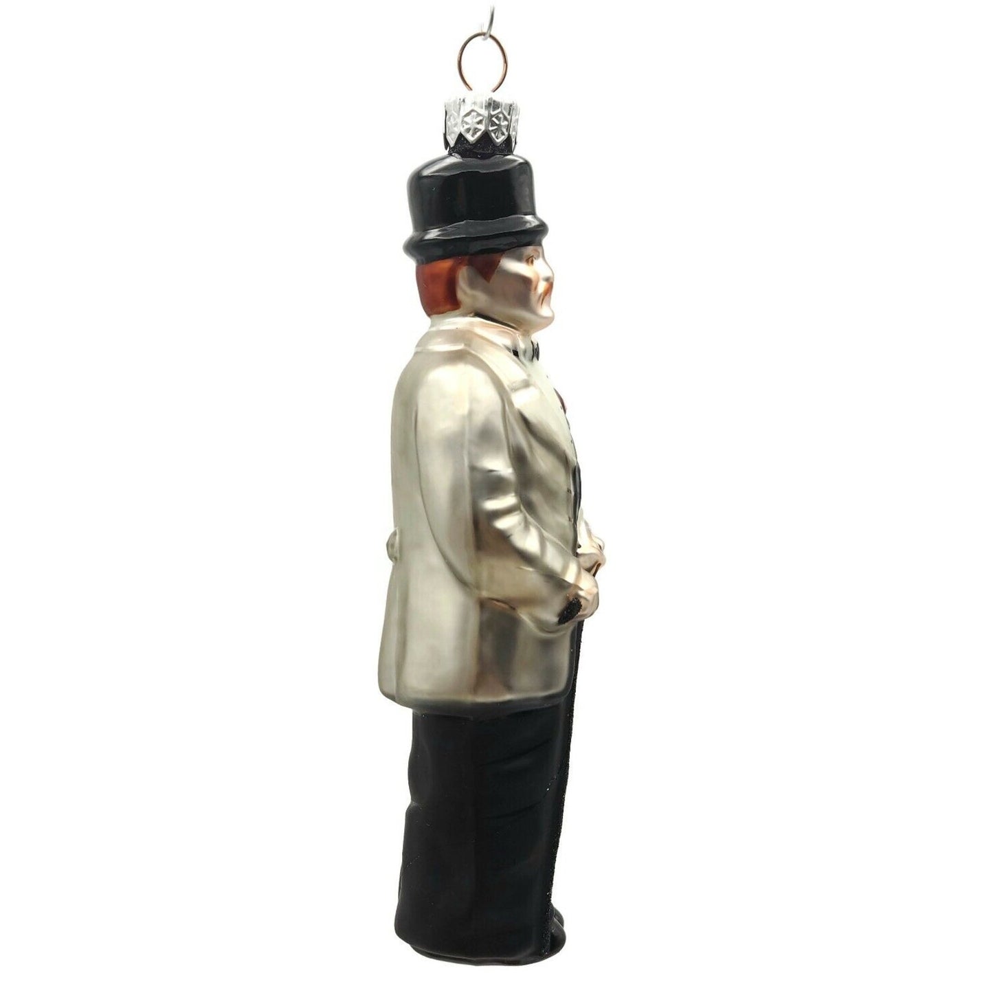 Patricia Breen Seurat Man Black Platinum Artist Christmas Holiday Tree Ornament