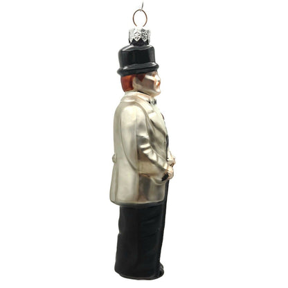 Patricia Breen Seurat Man Black Platinum Artist Christmas Holiday Tree Ornament