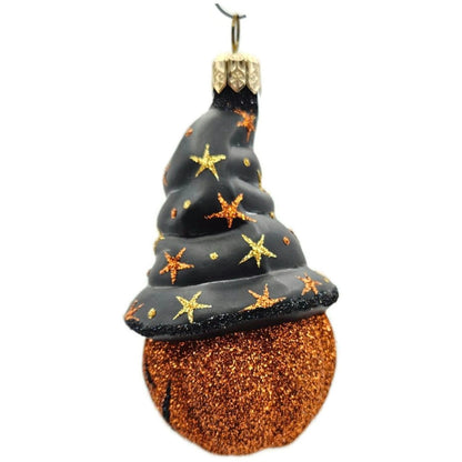 Patricia Breen Halloween Bewitched Pumpkin Orange Black Stars Christmas Ornament