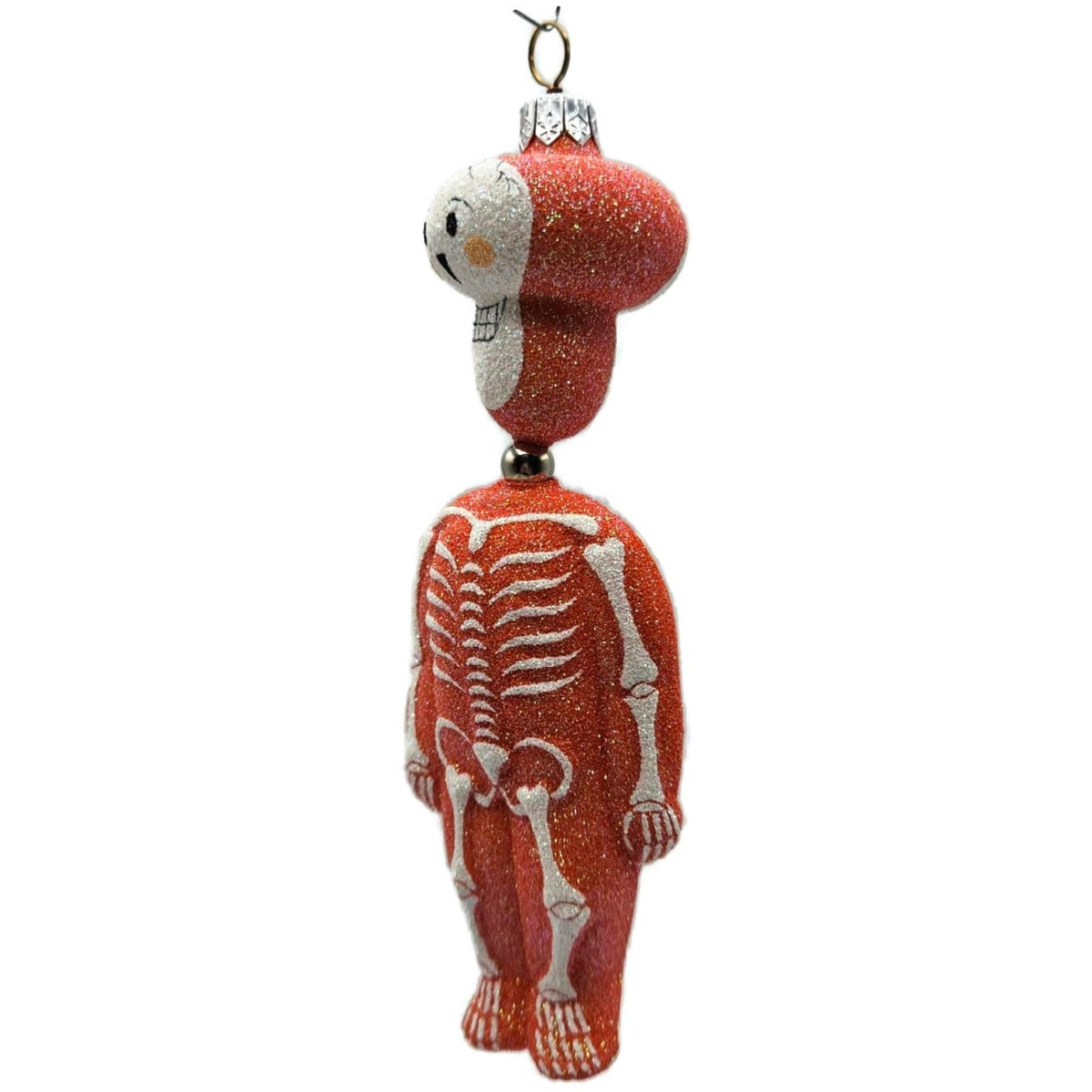 Patricia Breen Kinetic Skelton Orange Halloween Christmas Tree Ornament 2325