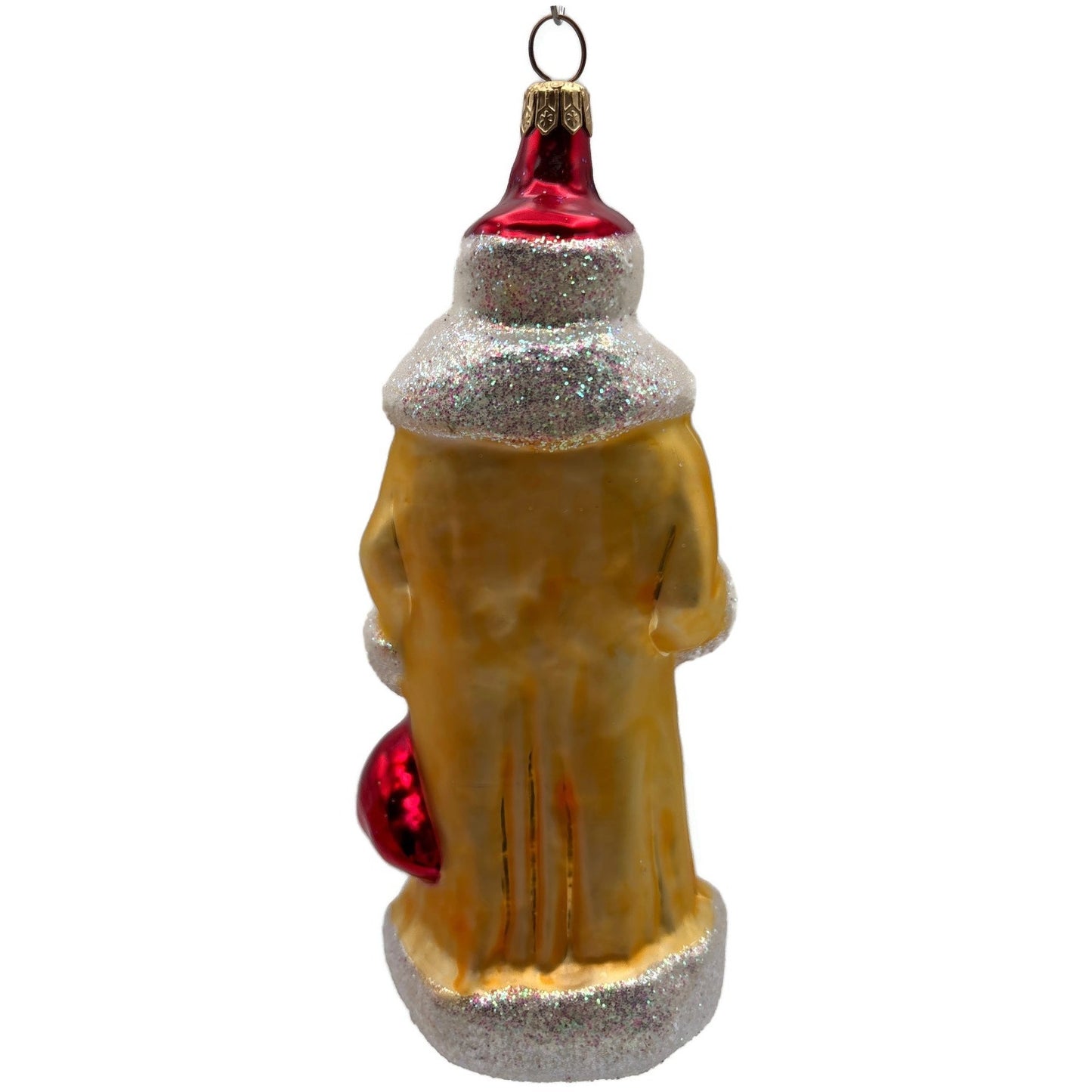 Christopher Radko Russian Santa Claus Yellow Red Christmas Ornament 91-112-1