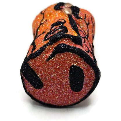 Patricia Breen Halloween Mini Redoute Santa Orange Glass Halloween Ornament 2426