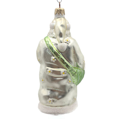 Patricia Breen Santa of the Daisies Pearl Spring Christmas Holiday Tree Ornament