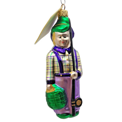 Patricia Breen Fisherboy and Fish Purple Summer Nautical Christmas Tree Ornament