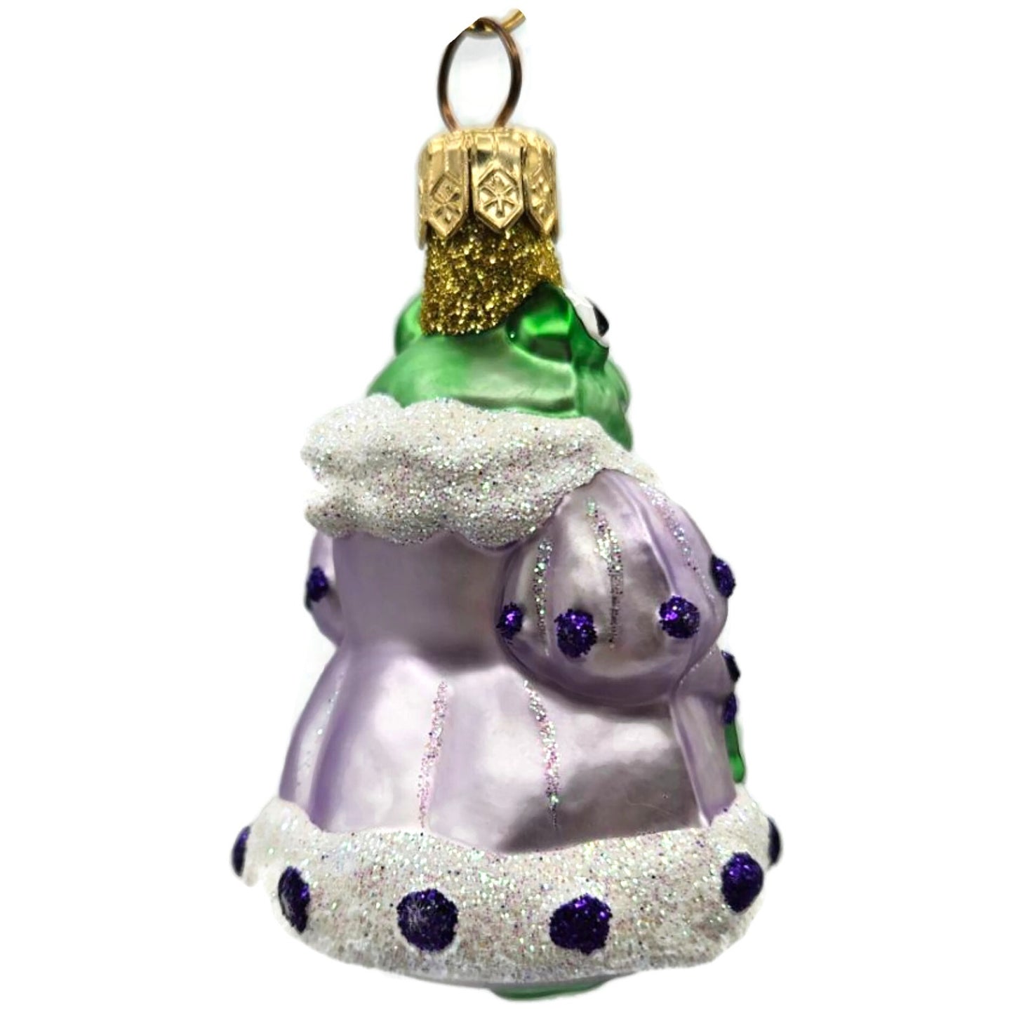 Patricia Breen Frog Princess Miniature Lavender Extra Dots Holiday Ornament 9813