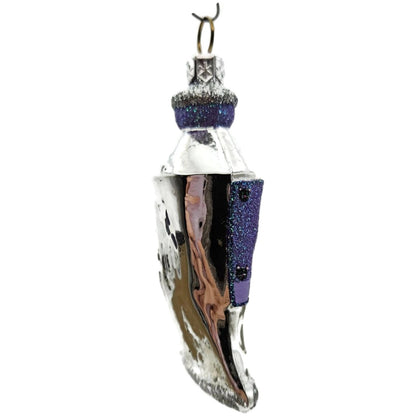 Patricia Breen Miniature Paint Tube Black Cat Art Lavender Halloween Ornament