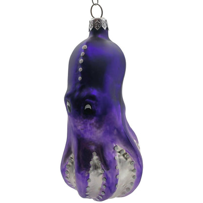 Patricia Breen Olivier Octopus Purple Pearl Accents Nautical Christmas Ornament