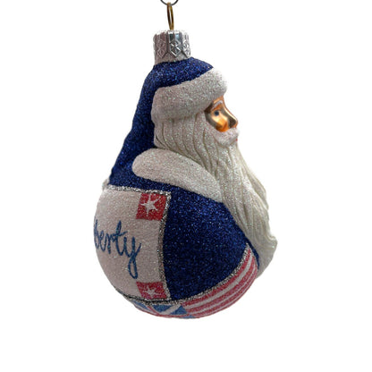 Patricia Breen Santa du Monde Liberty Patriotic Christmas Holiday Tree Ornament