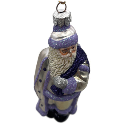 Patricia Breen Jordan Santa Purple Lavender Christmas Tree Ornament Milaeger's
