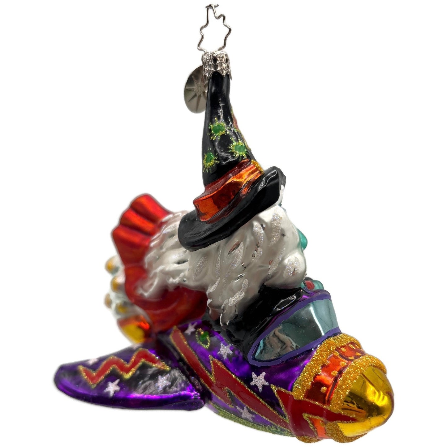 Christopher Radko Broomer Zoomer Witch Halloween Christmas Tree Ornament 1011692