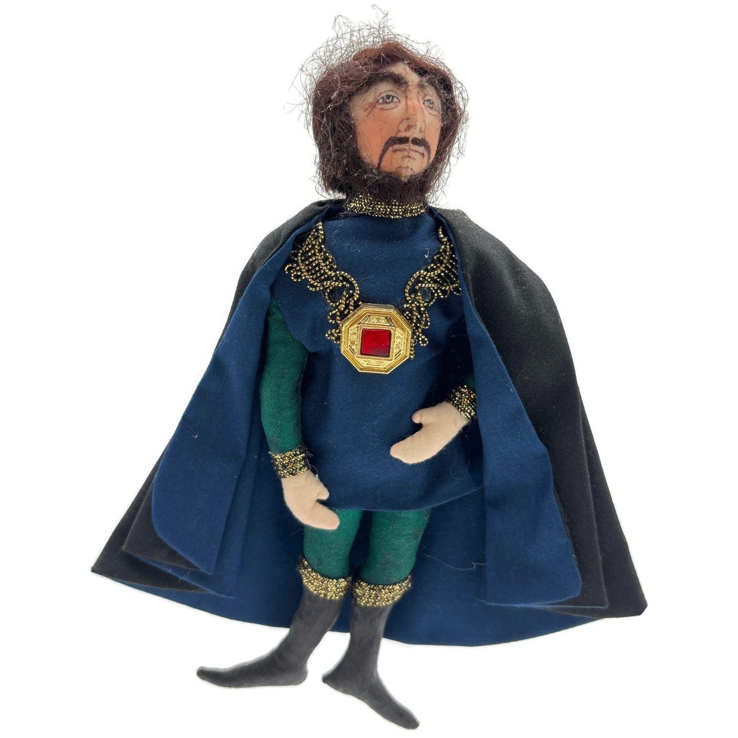 Gladys Boalt Sheriff Of Nottingham Robin Hood Fabric Christmas Ornament Signed