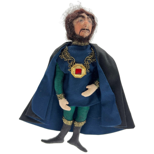 Gladys Boalt Sheriff Of Nottingham Robin Hood Fabric Christmas Ornament Signed