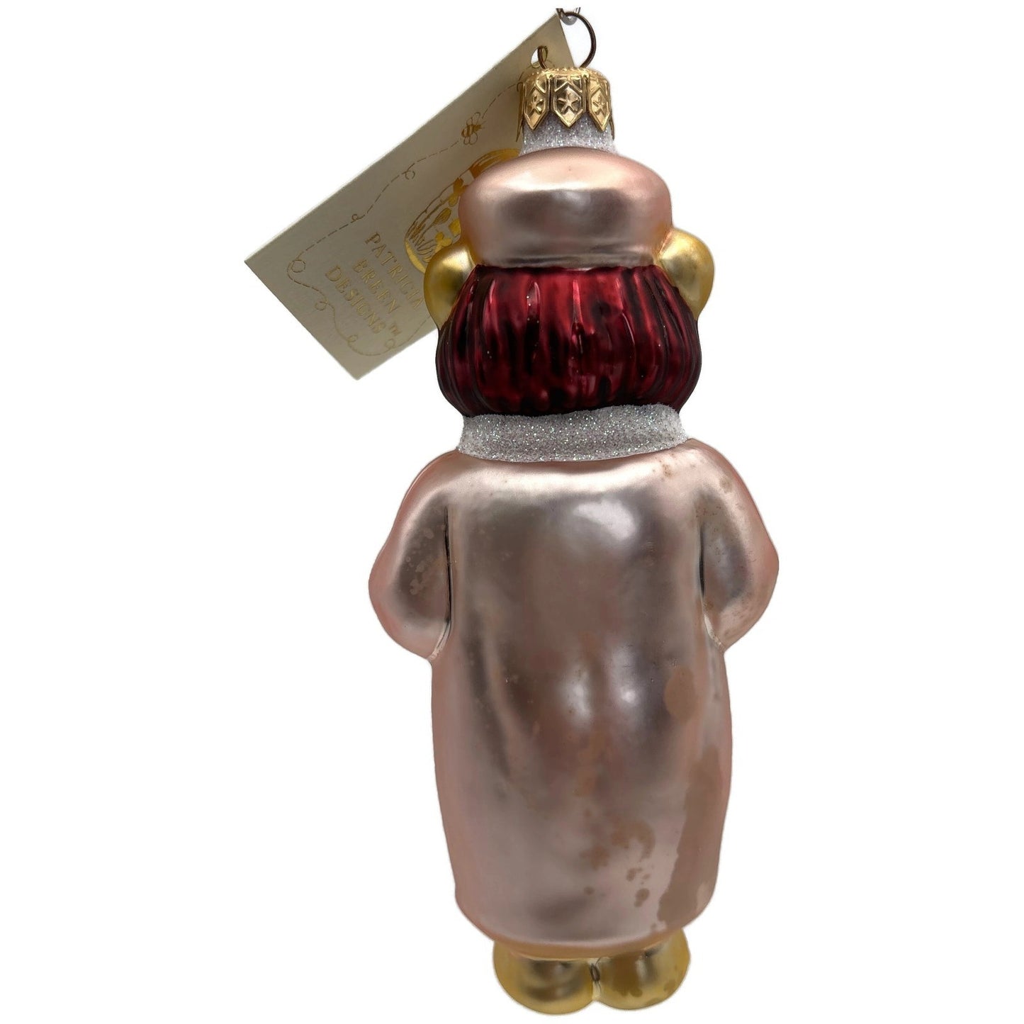 Patricia Breen Mama Bear Pink Green Red Holly Christmas Tree Ornament