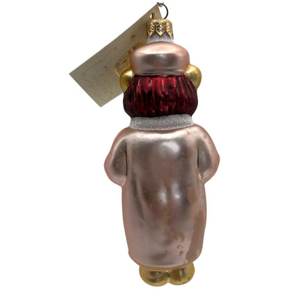 Patricia Breen Mama Bear Pink Green Red Holly Christmas Tree Ornament
