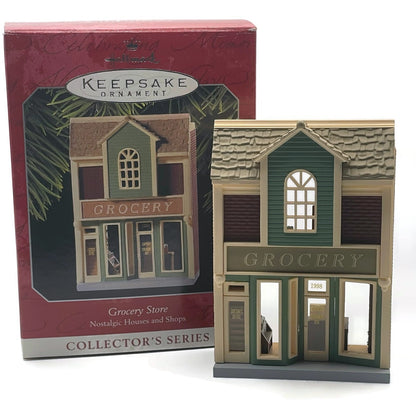 Hallmark Grocery Store 1998 Nostalgic Christmas Village Tree Keepsake Ornament