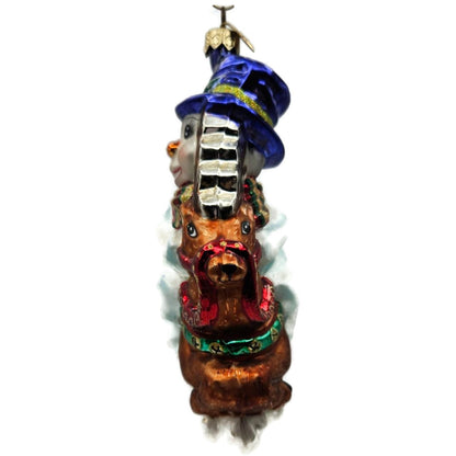 Christopher Radko Frostys Flight Snowman Reindeer Christmas Ornament 00-ICE-01