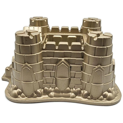 Castle Bundt Cake Pan 10 Cups Non Stick Gold Tone Williams Sonoma Nordic Ware