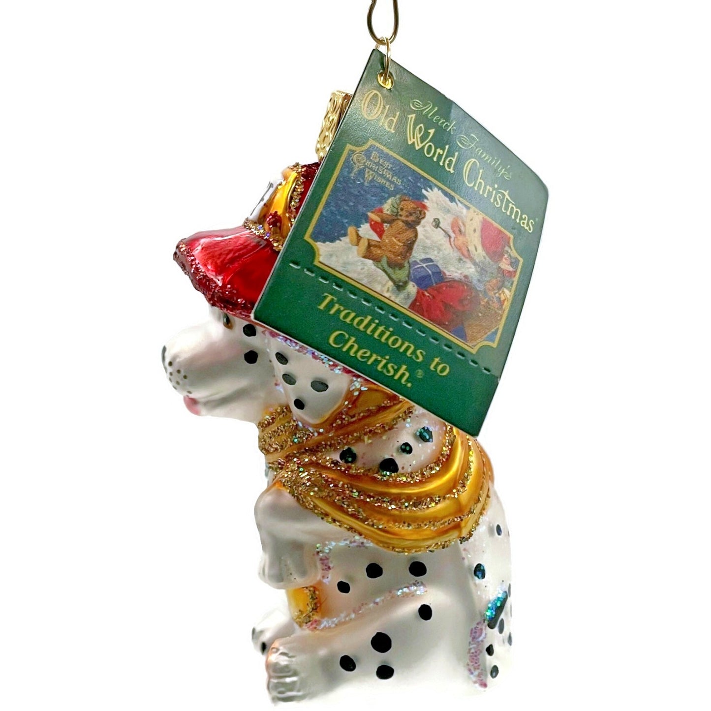 Dalmatian Pup Ornament Firehouse Old World Christmas OWC Holiday Tree Decoration