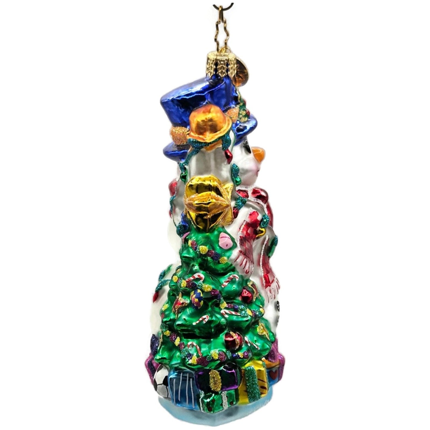 Christopher Radko Tangled Tidings Snowman Christmas Tree Ornament 02-0523-CB
