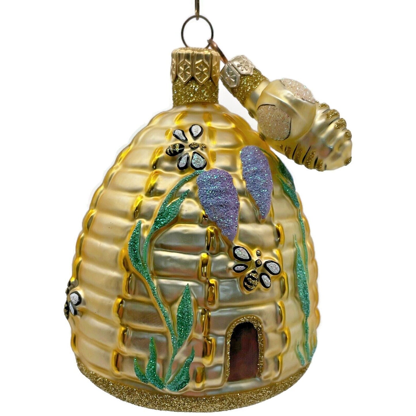 Patricia Breen Wisteria Beeskep Lavender Bee Flowers Spring Holiday Ornament