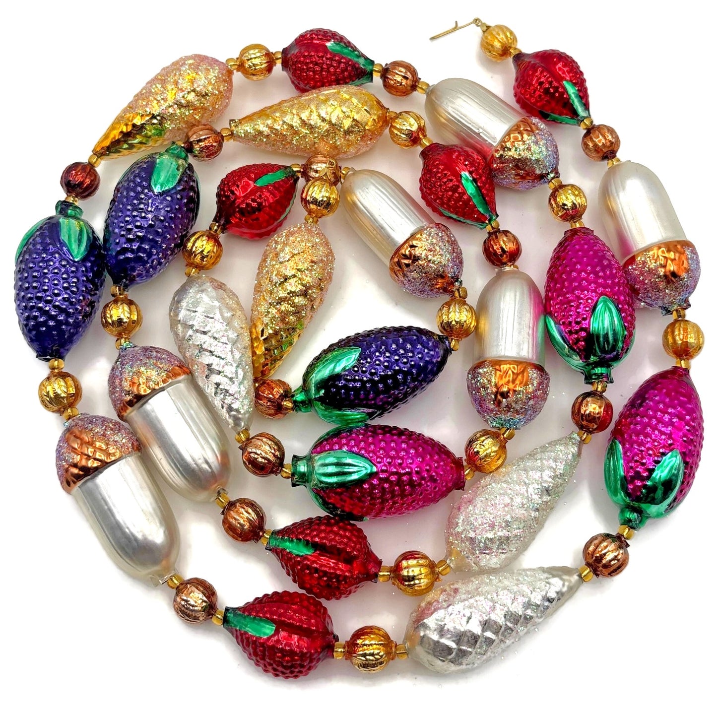 Christopher Radko Nuts and Berries Acorn Pinecone Christmas Garland 93-064-3