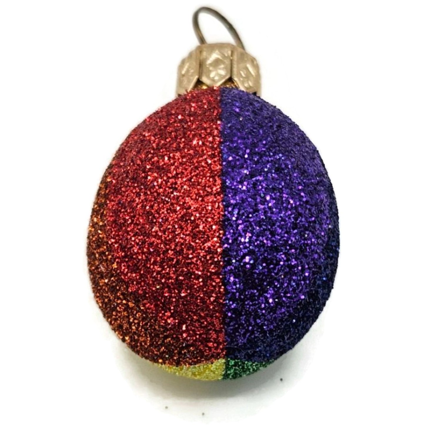Patricia Breen Miniature Egg Rainbow Shines Easter Purple Christmas Ornament