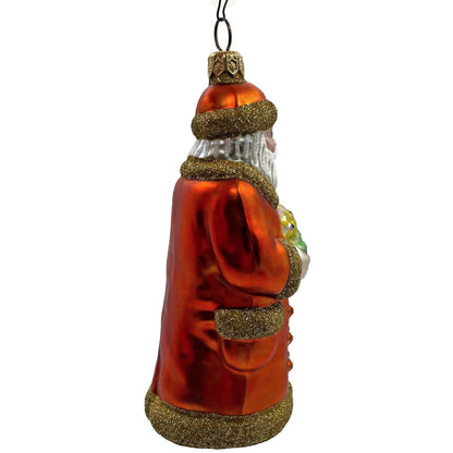 Patricia Breen Trustee Garden Santa Claus Orange Spring Christmas Tree Ornament