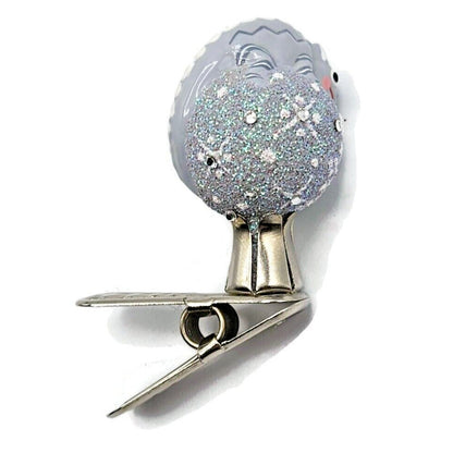 Patricia Breen Petite Miniature Chameleon Snowflakes Platinum Christmas Ornament