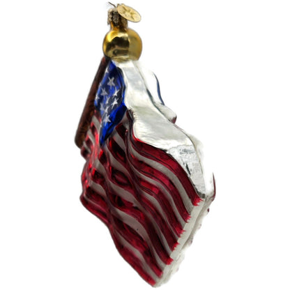 Christopher Radko Stars and Stripes Little Gems American Flag Ornament 02-0723-0