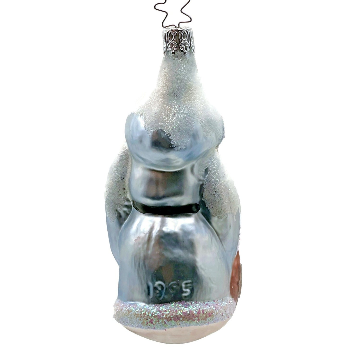 Inge Glass Santa Holding Toy Basket Old World Christmas EM Merck Signed Ornament