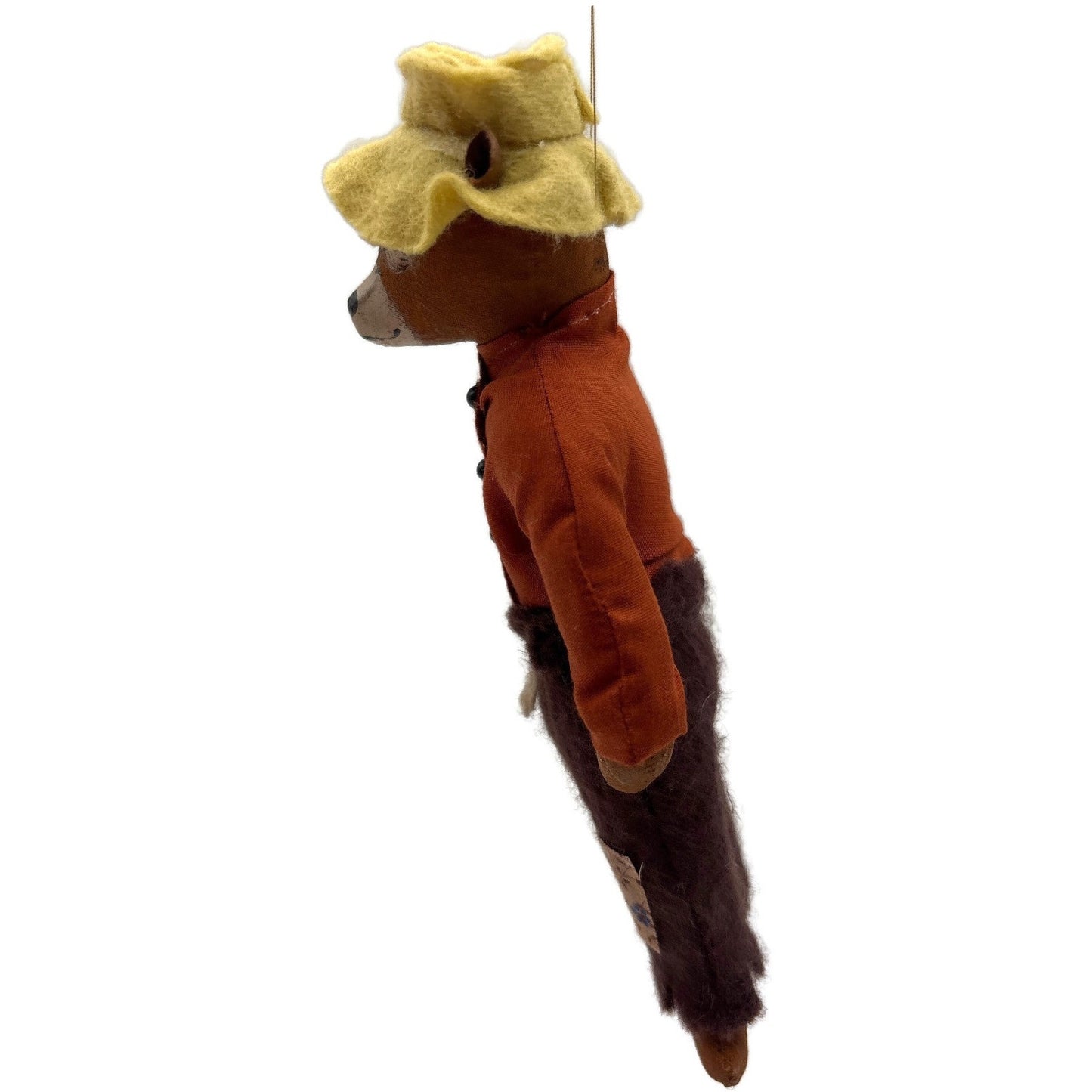 Gladys Boalt Brer Bear Uncle Remus Brown Fabric Christmas Tree Ornament Signed