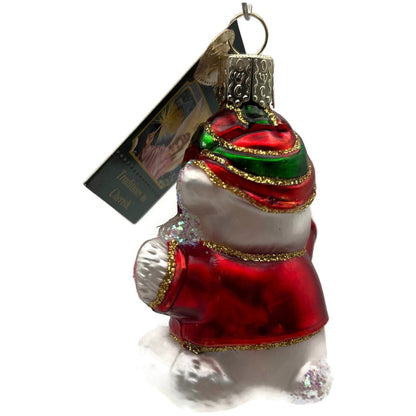 Old World Christmas Baby's 1st Christmas Teddy Bear OWC Christmas Tree Ornament