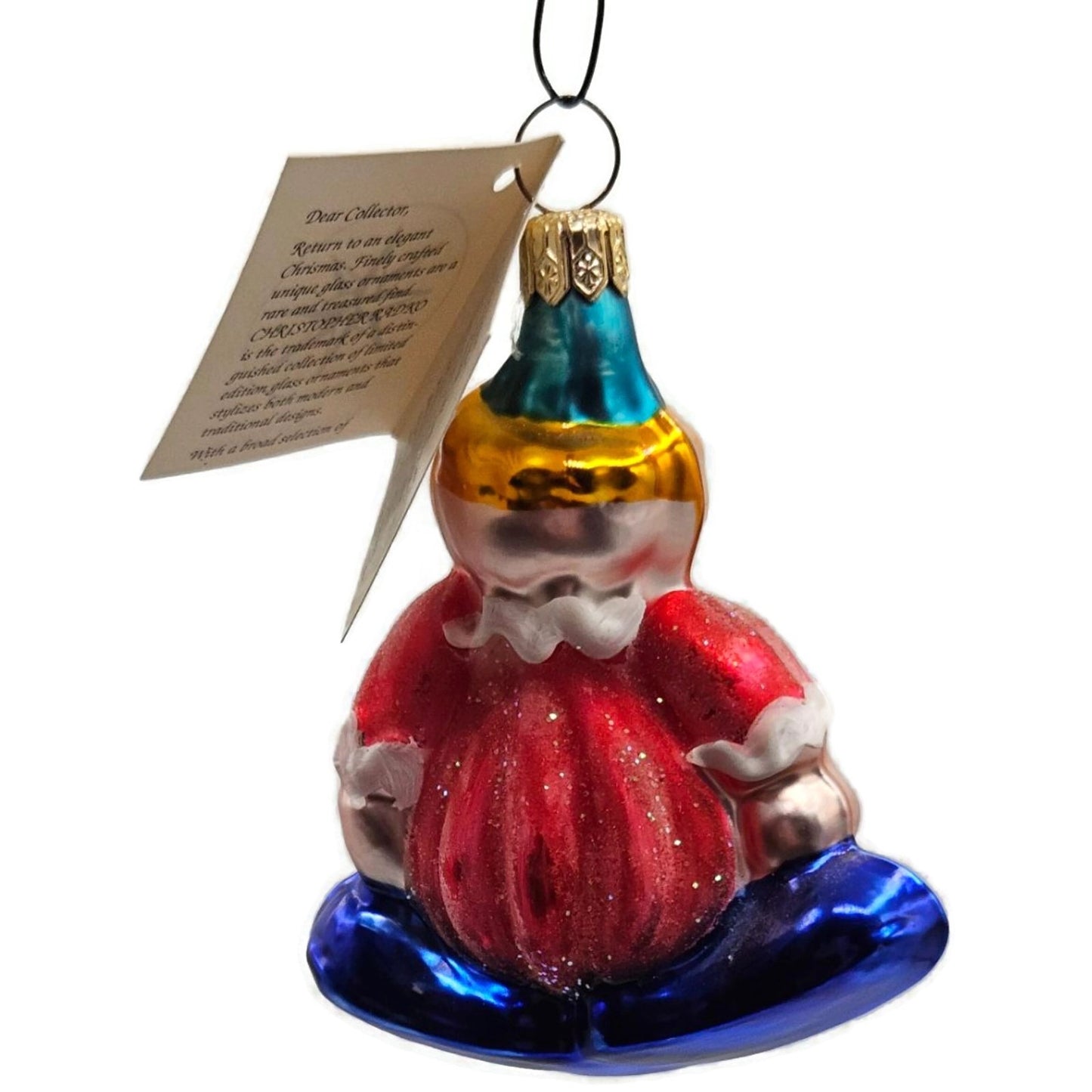 Christopher Radko Casey the Clown Red Made in Germany Christmas Tree Ornament