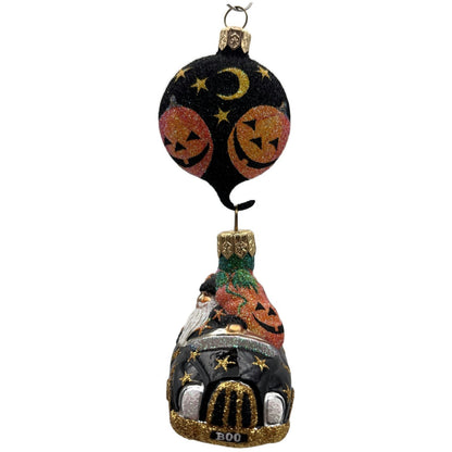Patricia Breen Knightsbridge Santa Halloween Black Pumpkin Christmas Ornament