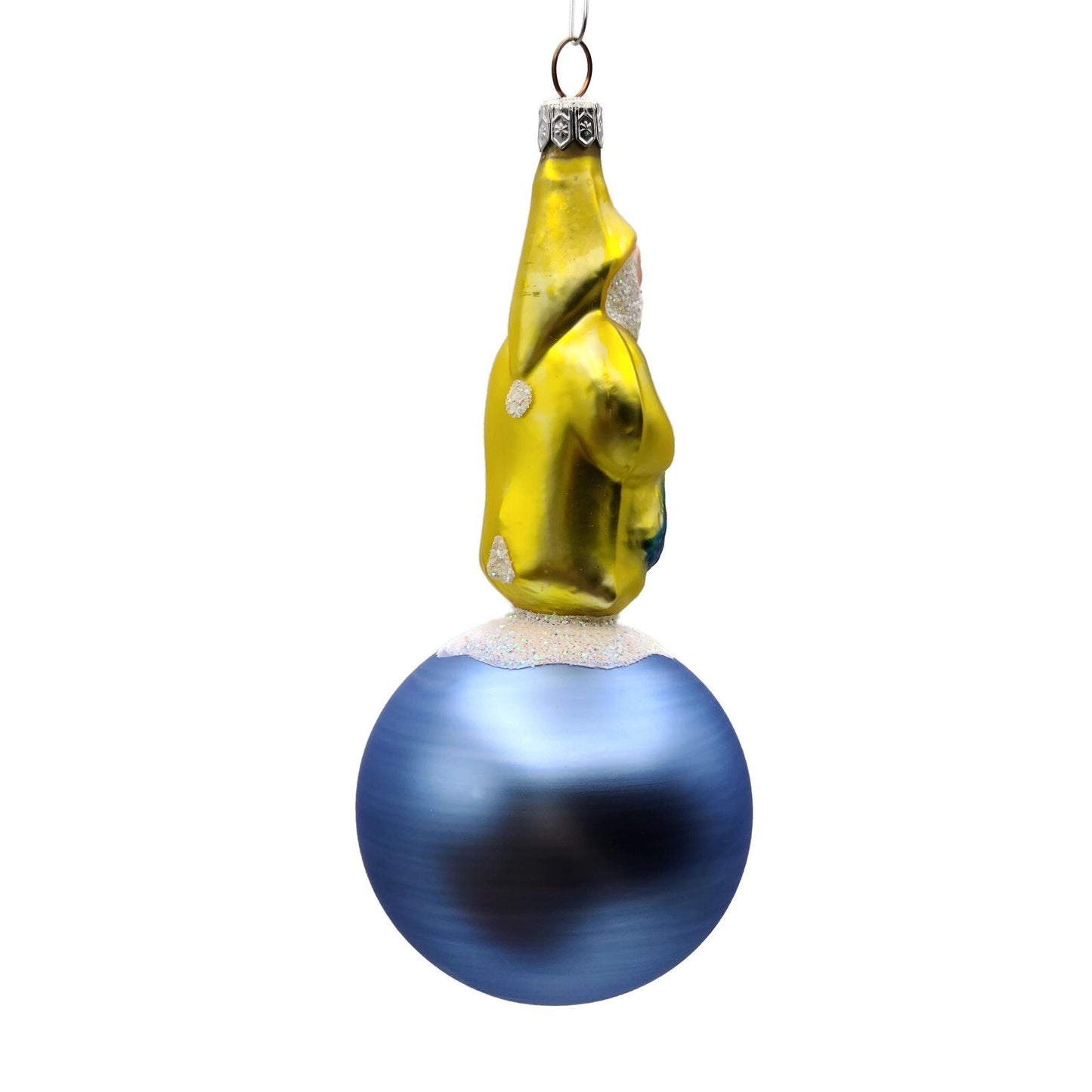 Patricia Breen Marinista Santa Matte Ball Fishing Nautical Christmas Ornament