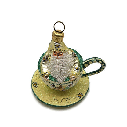 Patricia Breen Tea for Two Bees Bugs Spring Christmas Ornament Tea Party CATZ