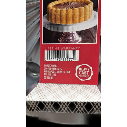 Nordic Ware Charlotte Premier Gold Cake Dessert Pan Heavy Cast Aluminum 6 Cups