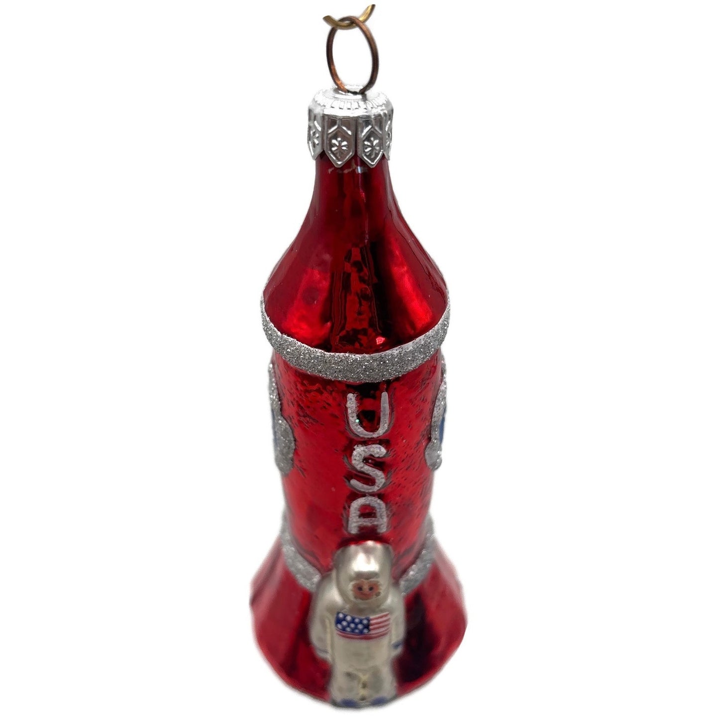 Patricia Breen Rocketboy USA Silver Space Suit Patriotic NASA Christmas Ornament