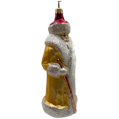 Christopher Radko Russian Santa Claus Yellow Red Christmas Ornament 91-112-1